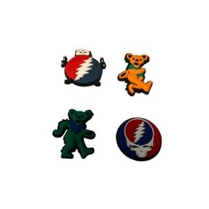 Grateful Dead set of 4 croc charms
NWOT